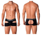 PPU 2104 Badehose mit offenem Rücken, Farbe Schwarz